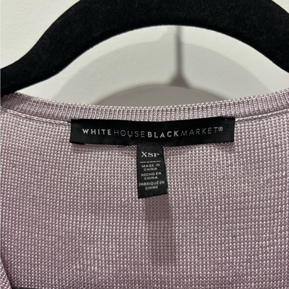 White House Black Market Light Purple Cowl Neck Blouse Excellent Condition - Picture 3 of 5